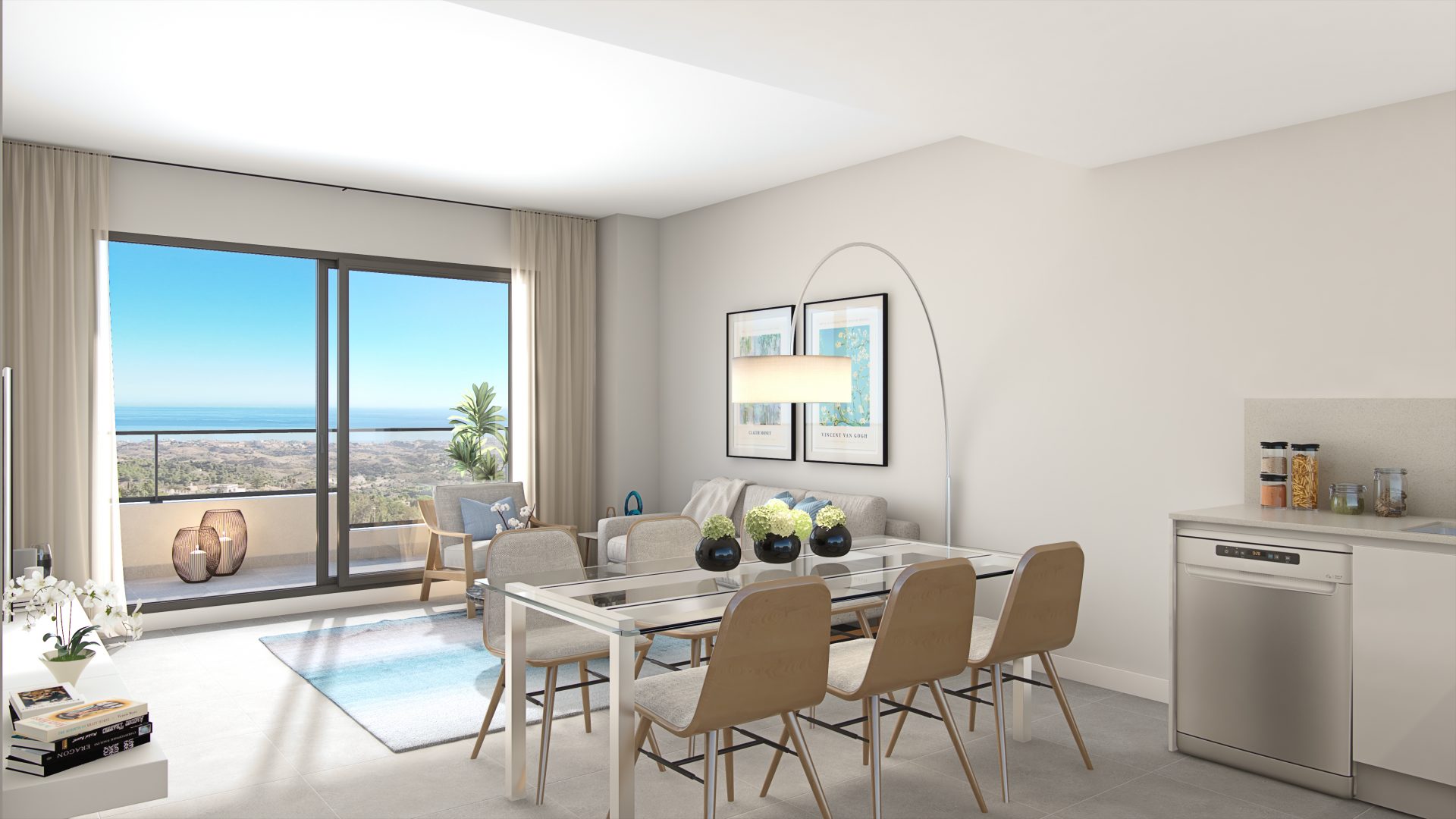 Aelí Mijas pool and amenities — Mijas Costa, Costa del Sol, Spain
